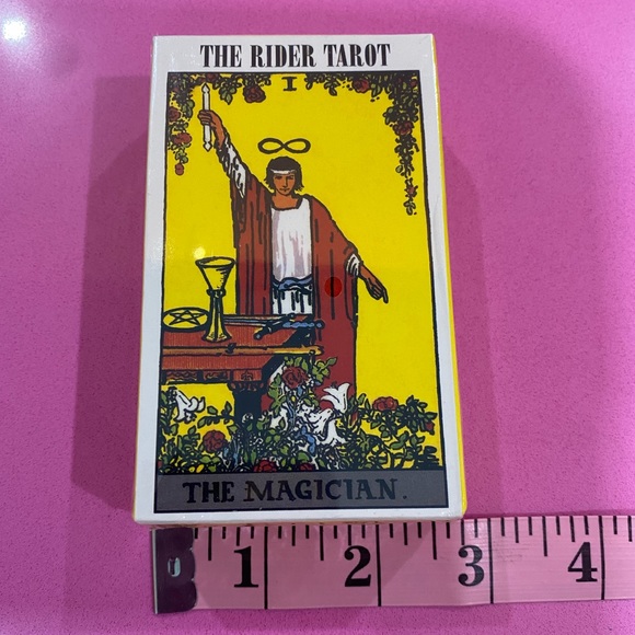 New Hand Crocheted Tarot To Go Three Card Reading Pouch w/New RWS Deck - Picture 3 of 5